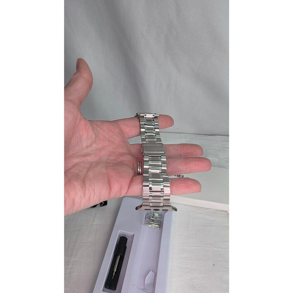 Stainless Steel Band for Apple Watch Ultra 49mm 46 45 44 42mm Silver Business - Picture 3 of 7